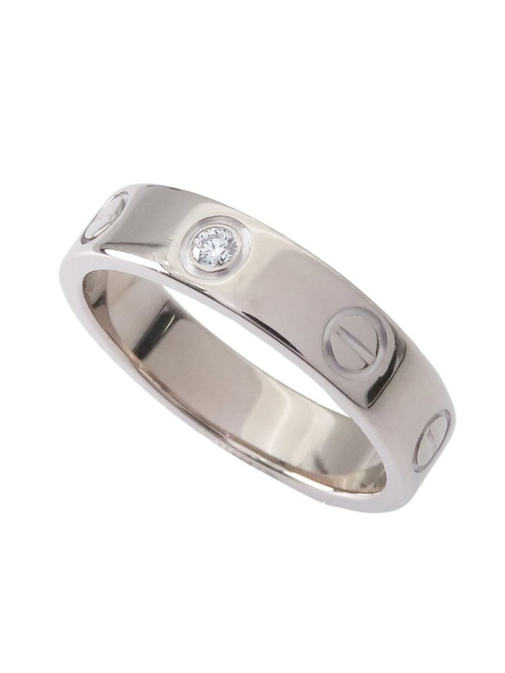 Cartier Love Ring White Gold 18k Diamond Small Model Wedding